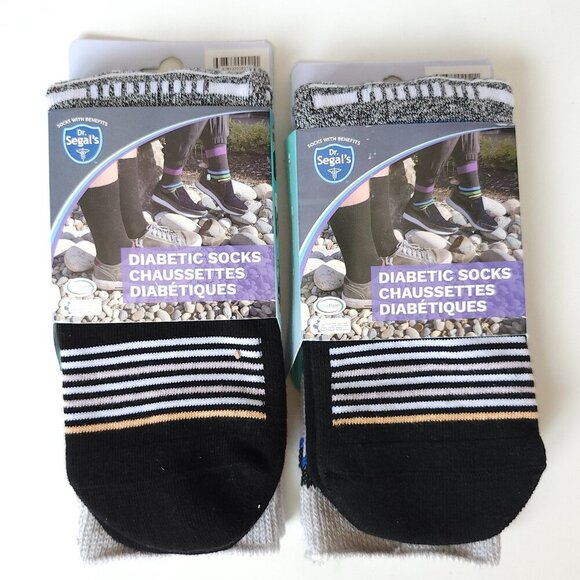 Dr. Segal's Diabetic Socks Medium/Large Unisex Two Pairs BNIP - Picture 1 of 4